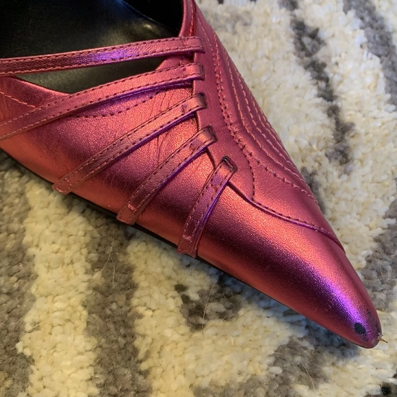 Barbiecore Metallic Hot Pink Steve Madden Stilettos Sz 8 - Picture 3 of 9